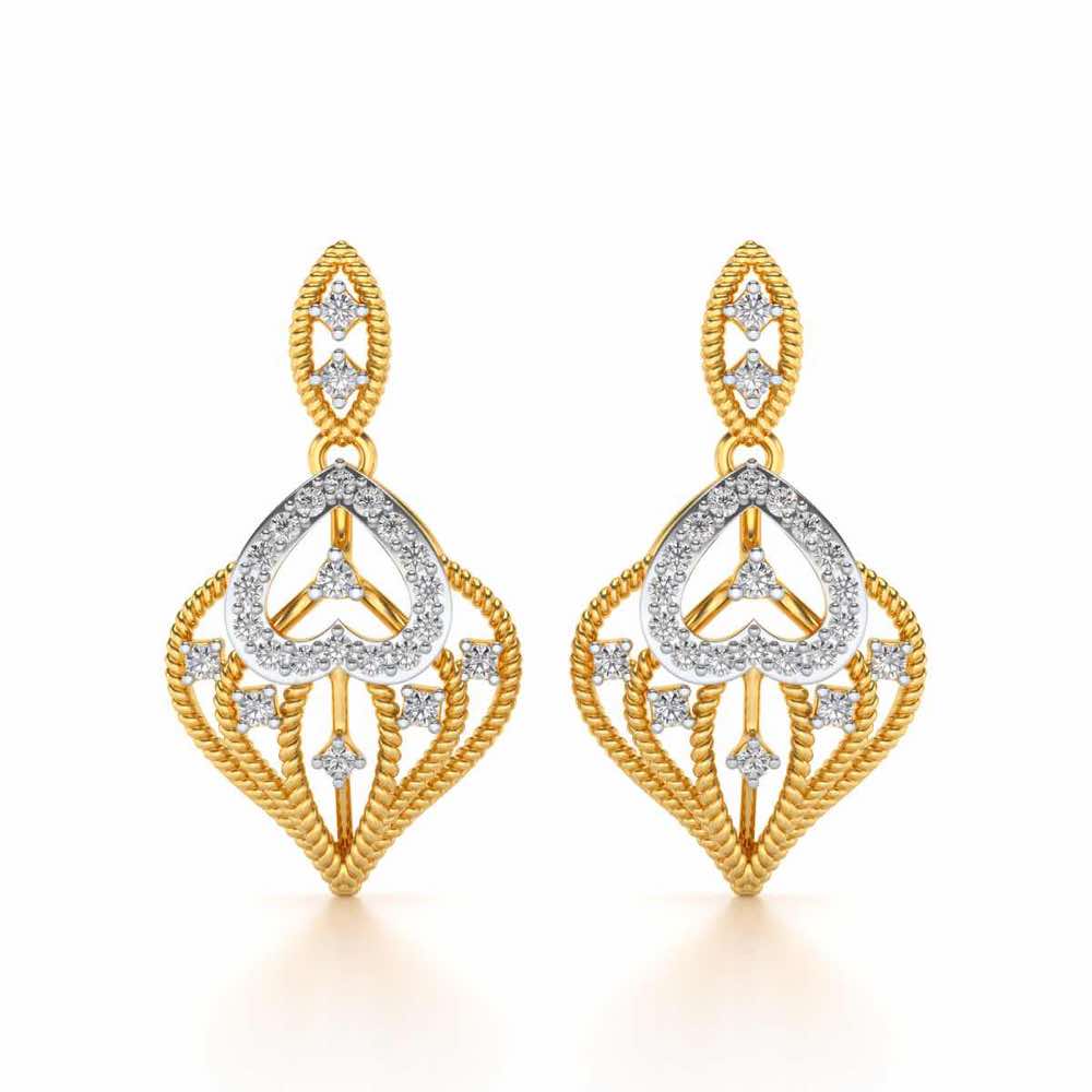 Wow-Factor Drops Earrings - Yellow Gold - Image 1