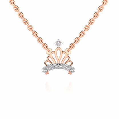 Wow Tiara Silver Pendant - Rose Gold - Image 1