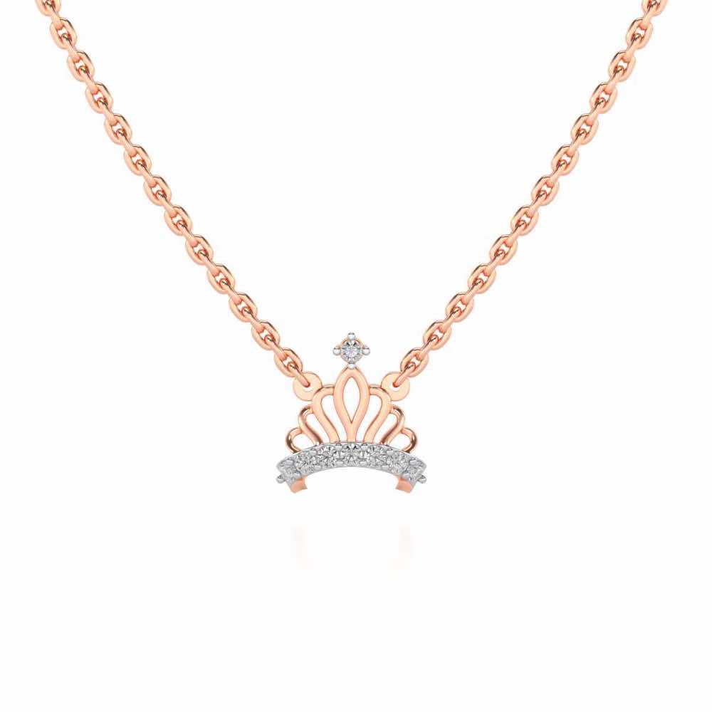 Wow Tiara Silver Pendant - Rose Gold - Image 2