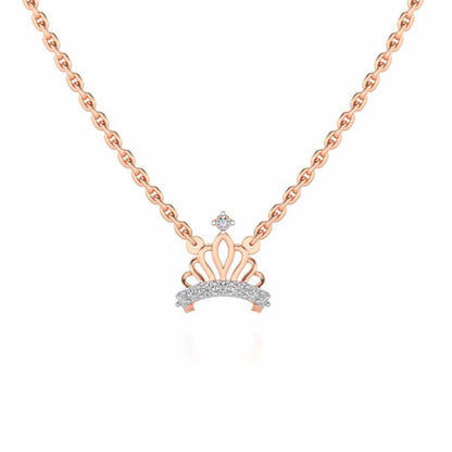 Wow Tiara Silver Pendant - Rose Gold - Image 2