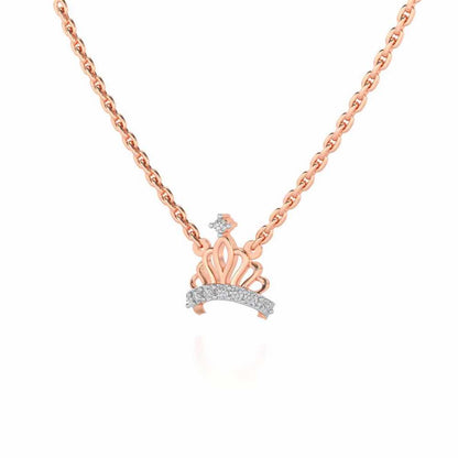 Wow Tiara Silver Pendant - Rose Gold - Image 3