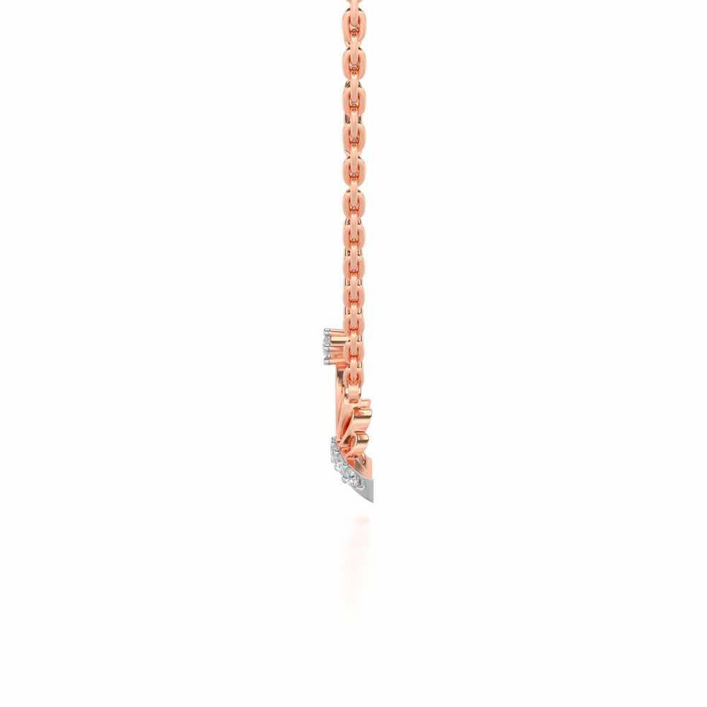 Wow Tiara Silver Pendant - Rose Gold - Image 4