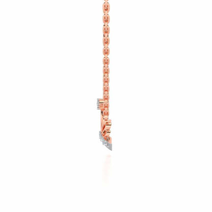 Wow Tiara Silver Pendant - Rose Gold - Image 4