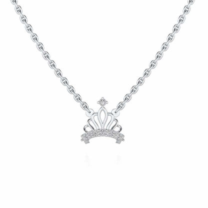 Wow Tiara Silver Pendant - White Gold - Image 2