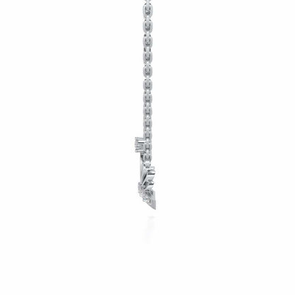 Wow Tiara Silver Pendant - White Gold - Image 4
