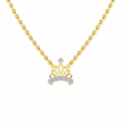 Wow Tiara Silver Pendant - Yellow Gold - Image 2