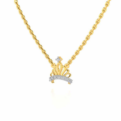 Wow Tiara Silver Pendant - Yellow Gold - Image 3