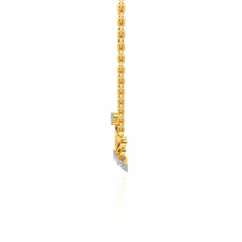 Wow Tiara Silver Pendant - Yellow Gold - Image 4