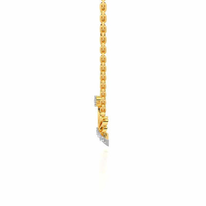 Wow Tiara Silver Pendant - Yellow Gold - Image 4
