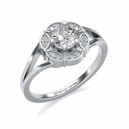Wrapped Shine Silver Ring - White Gold - Image 1