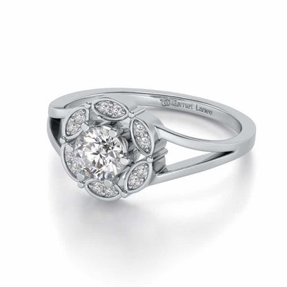 Wrapped Shine Silver Ring - White Gold - Image 2