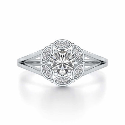 Wrapped Shine Silver Ring - White Gold - Image 4