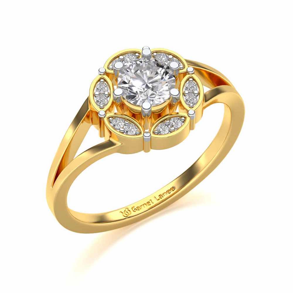 Wrapped Shine Silver Ring - Yellow Gold - Image 1