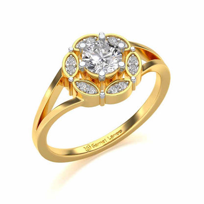 Wrapped Shine Silver Ring - Yellow Gold - Image 1
