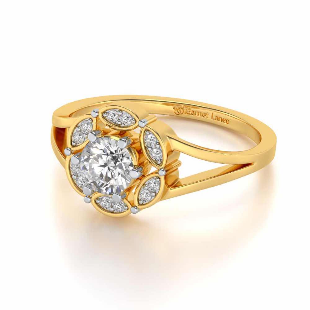 Wrapped Shine Silver Ring - Yellow Gold - Image 2