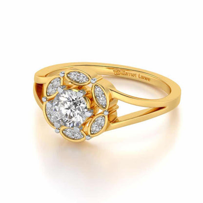 Wrapped Shine Silver Ring - Yellow Gold - Image 2