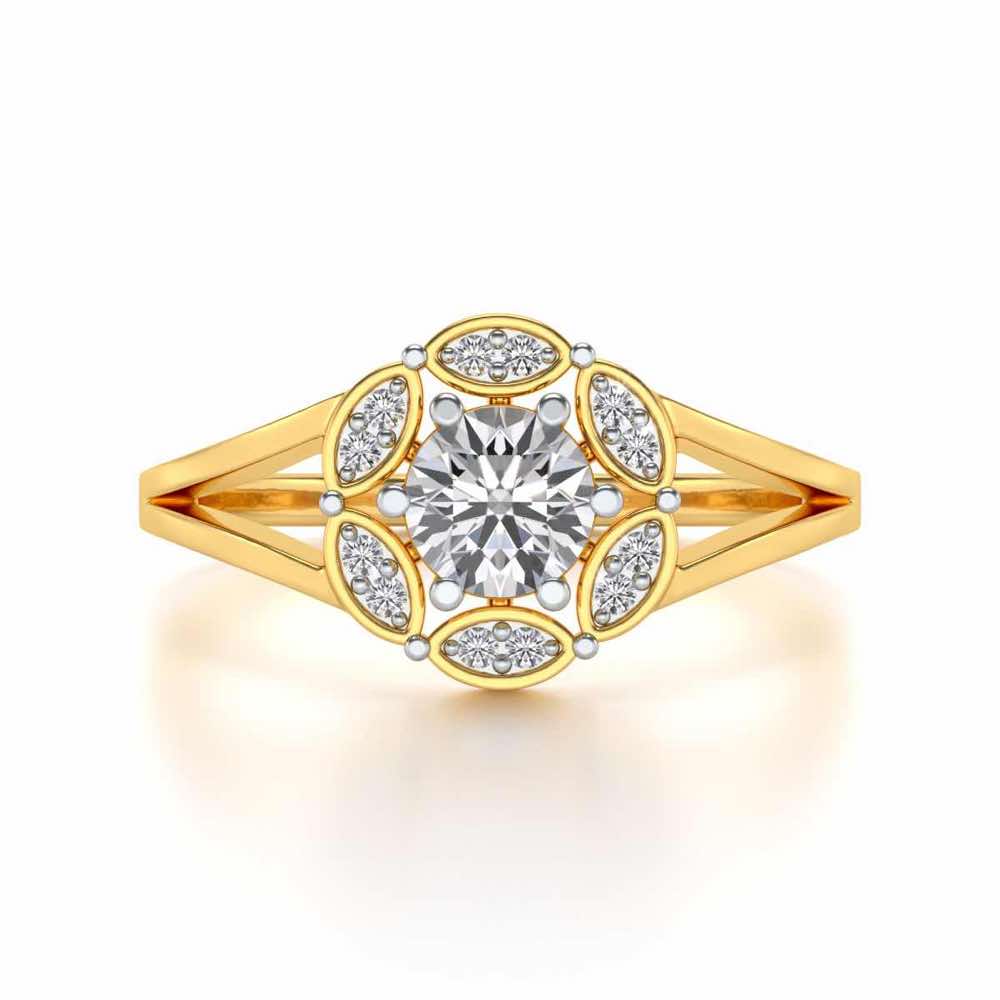 Wrapped Shine Silver Ring - Yellow Gold - Image 4
