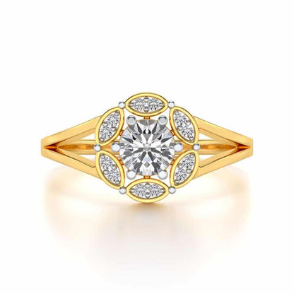 Wrapped Shine Silver Ring - Yellow Gold - Image 4