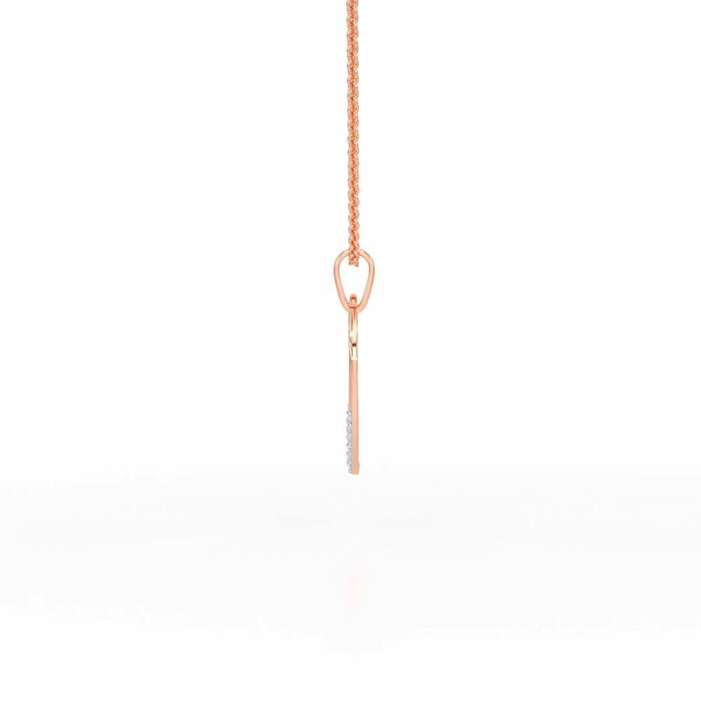Written On Heart Silver Pendant - Rose Gold - Image 4