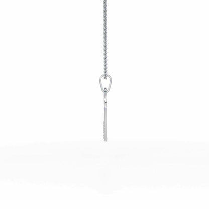 Written On Heart Silver Pendant - White Gold - Image 4