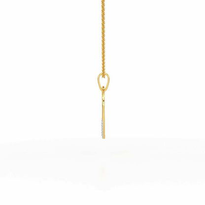Written On Heart Silver Pendant - Yellow Gold - Image 4
