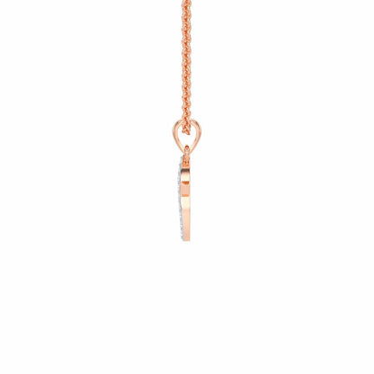 X-Luke Silver Pendant - Rose Gold - Image 3
