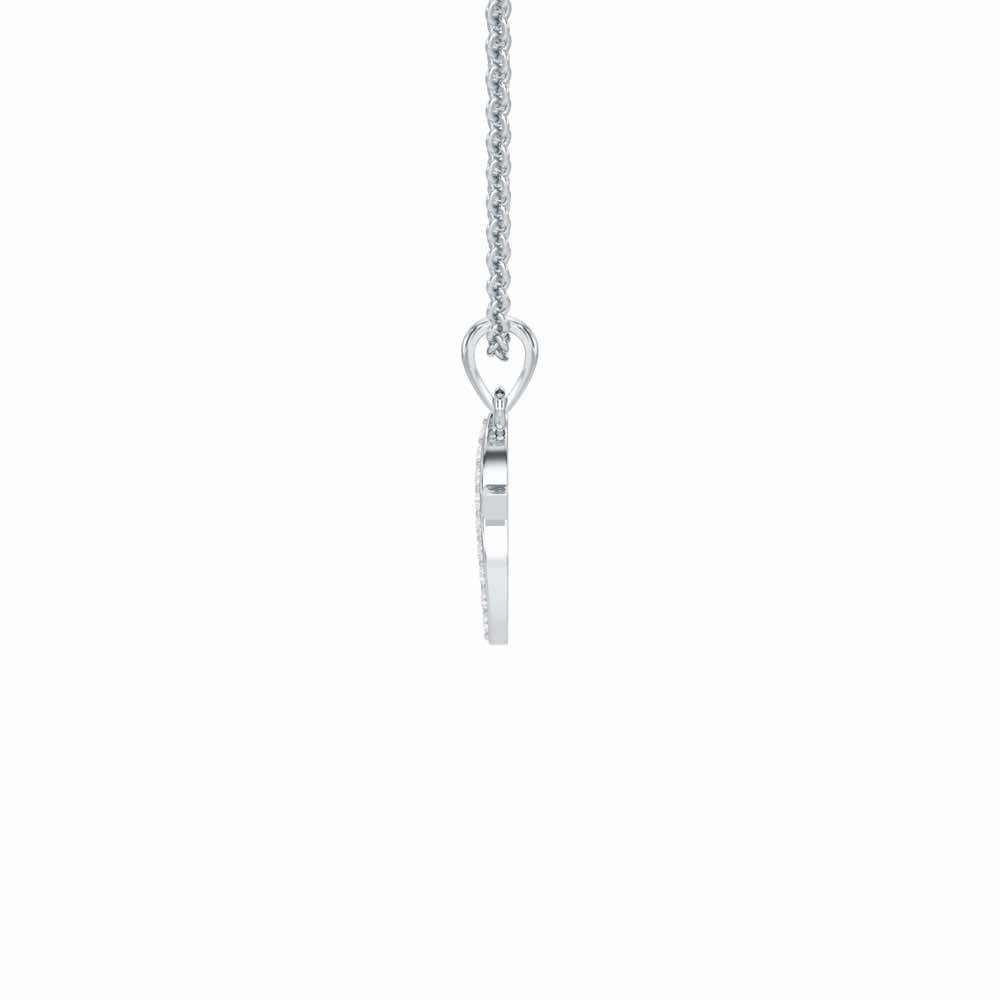 X-Luke Silver Pendant - White Gold - Image 3