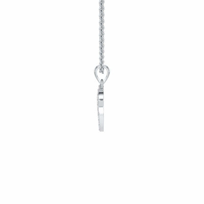 X-Luke Silver Pendant - White Gold - Image 3