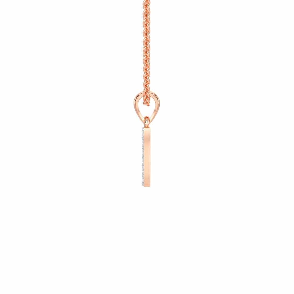 Y-Luke Silver Pendant - Rose Gold - Image 3