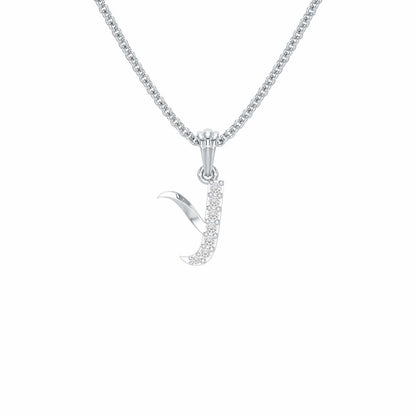 Y-Luke Silver Pendant - White Gold - Image 1