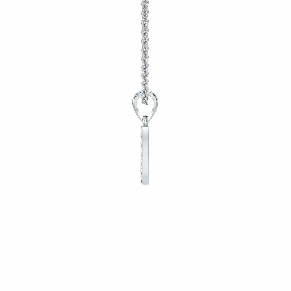 Y-Luke Silver Pendant - White Gold - Image 3