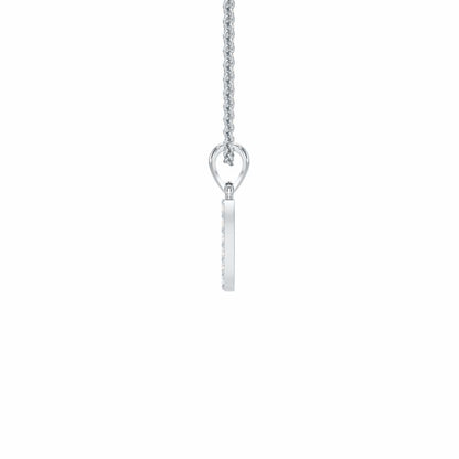 Y-Luke Silver Pendant - White Gold - Image 3