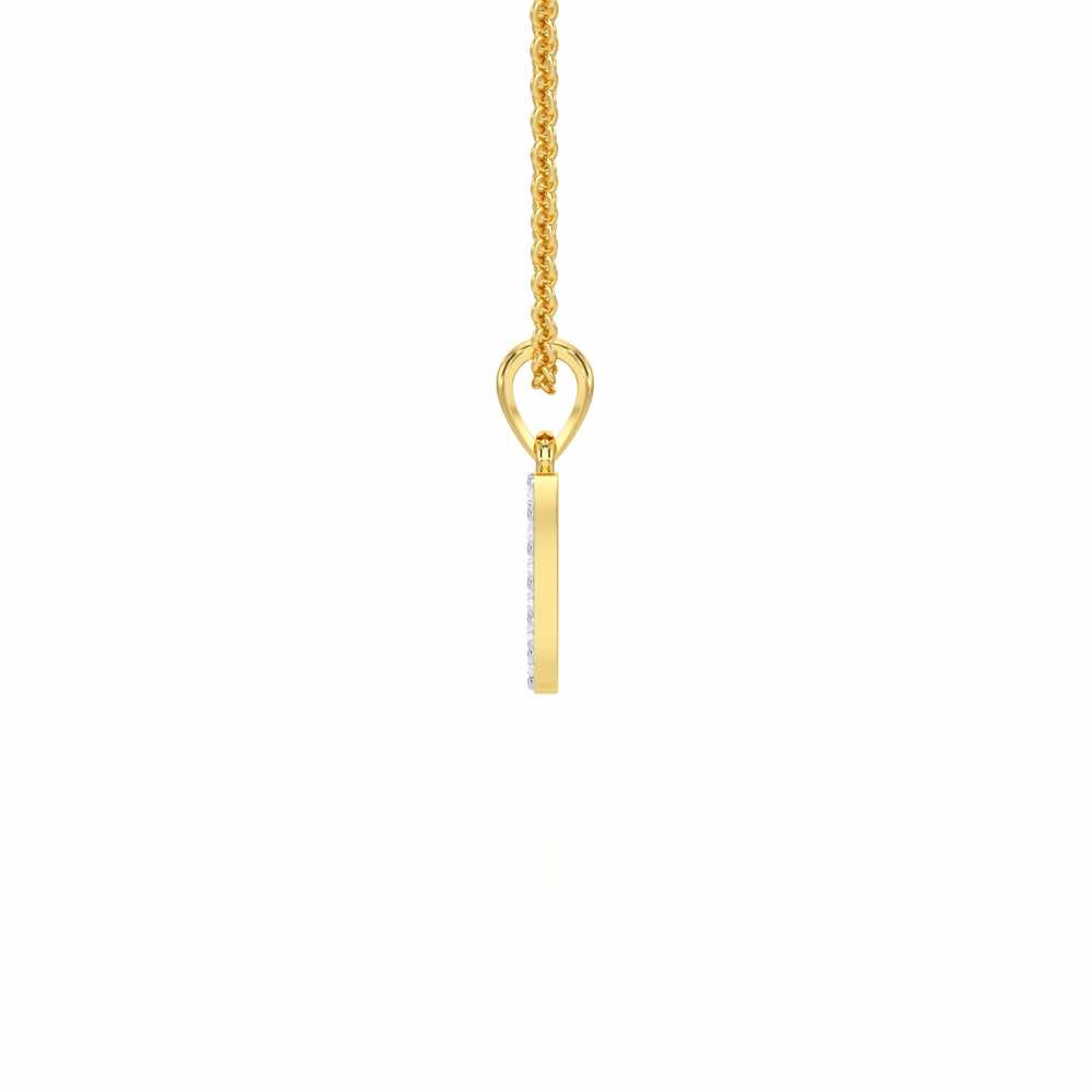 Y-Luke Silver Pendant - Yellow Gold - Image 3