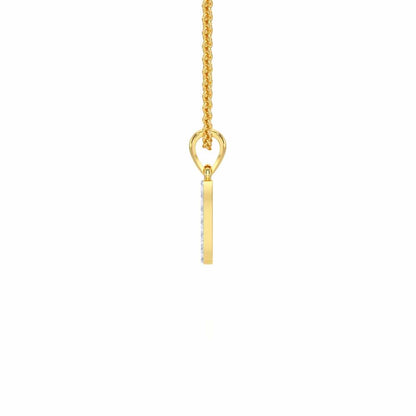 Y-Luke Silver Pendant - Yellow Gold - Image 3