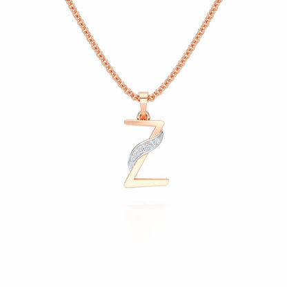 Z-Spark Silver Pendant - Rose Gold - Image 1