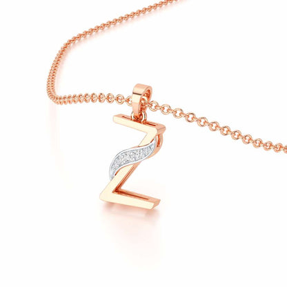 Z-Spark Silver Pendant - Rose Gold - Image 2