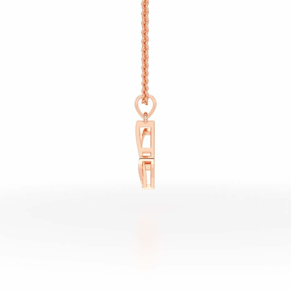 Y-Spark Silver Pendant - Rose Gold - Image 3