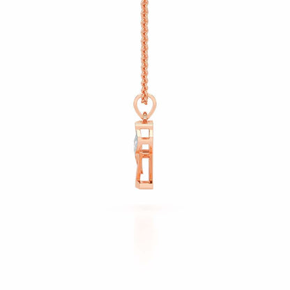 Z-Spark Silver Pendant - Rose Gold - Image 3