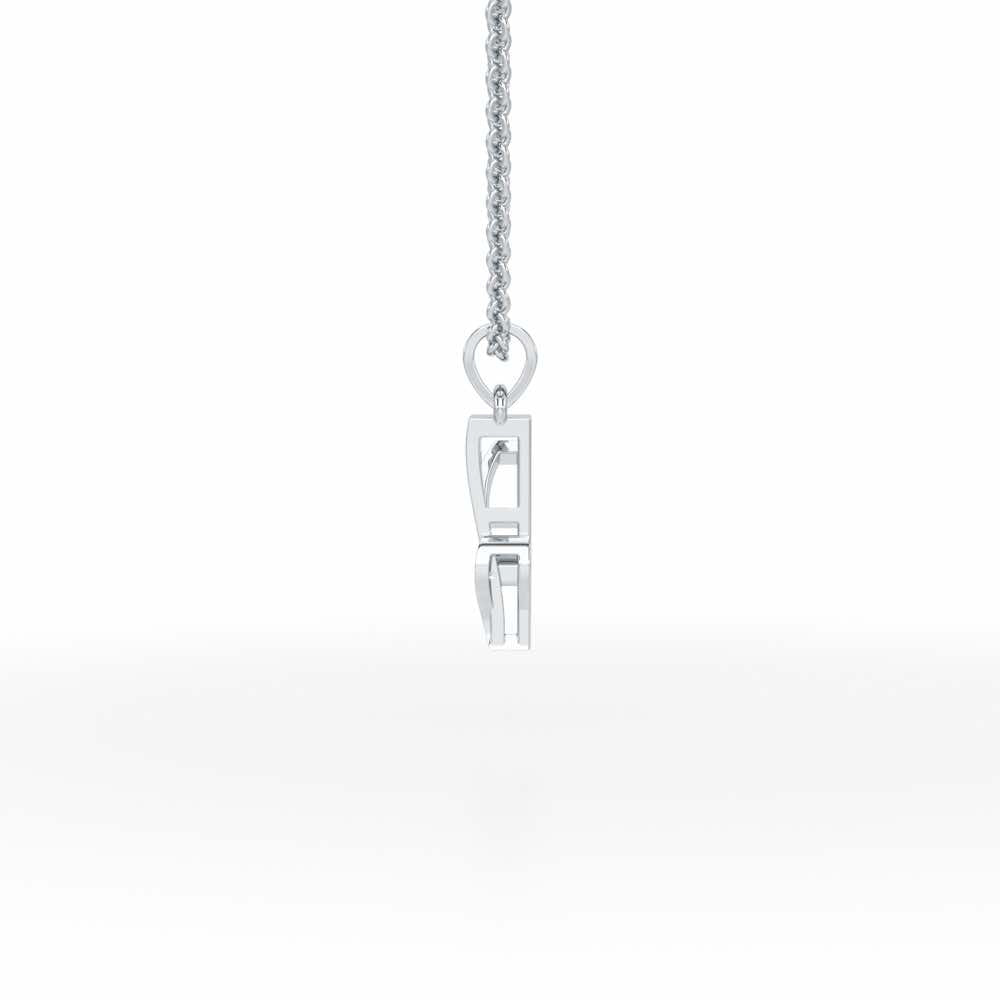 Y-Spark Silver Pendant - White Gold - Image 3