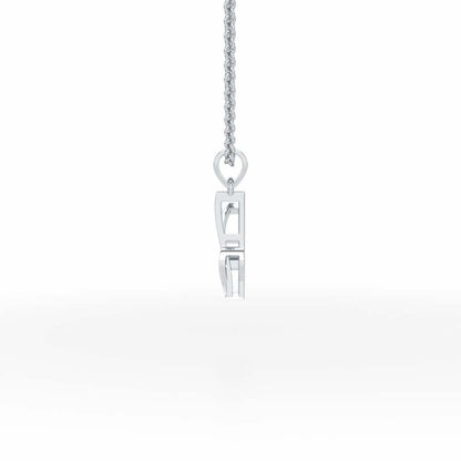 Y-Spark Silver Pendant - White Gold - Image 3