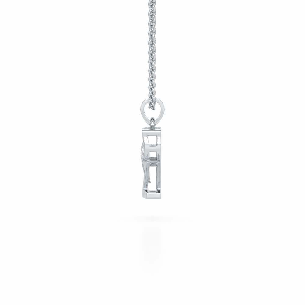 Z-Spark Silver Pendant - White Gold - Image 3