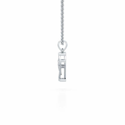 Z-Spark Silver Pendant - White Gold - Image 3
