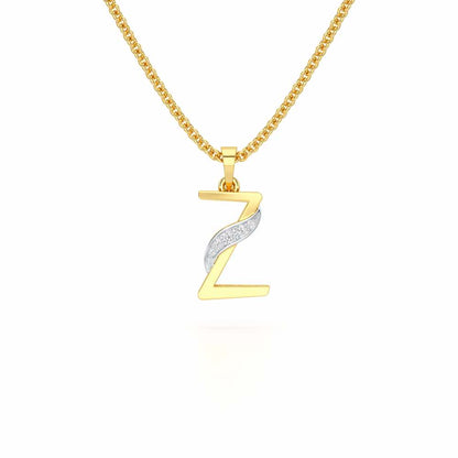 Z-Spark Silver Pendant - Yellow Gold - Image 1