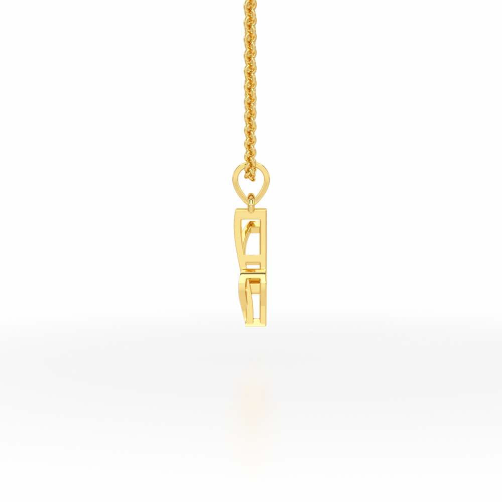 Y-Spark Silver Pendant - Yellow Gold - Image 3