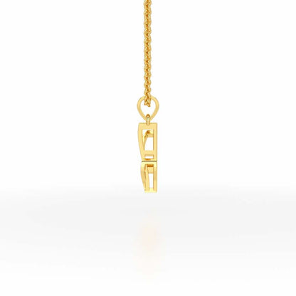 Y-Spark Silver Pendant - Yellow Gold - Image 3