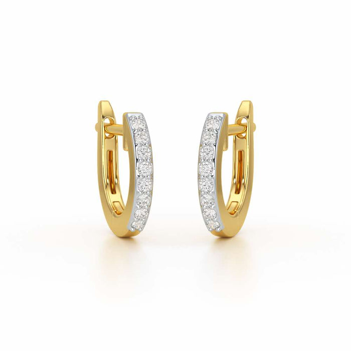 Celeste Silver Bali Earrings - Yellow Gold - Image 1
