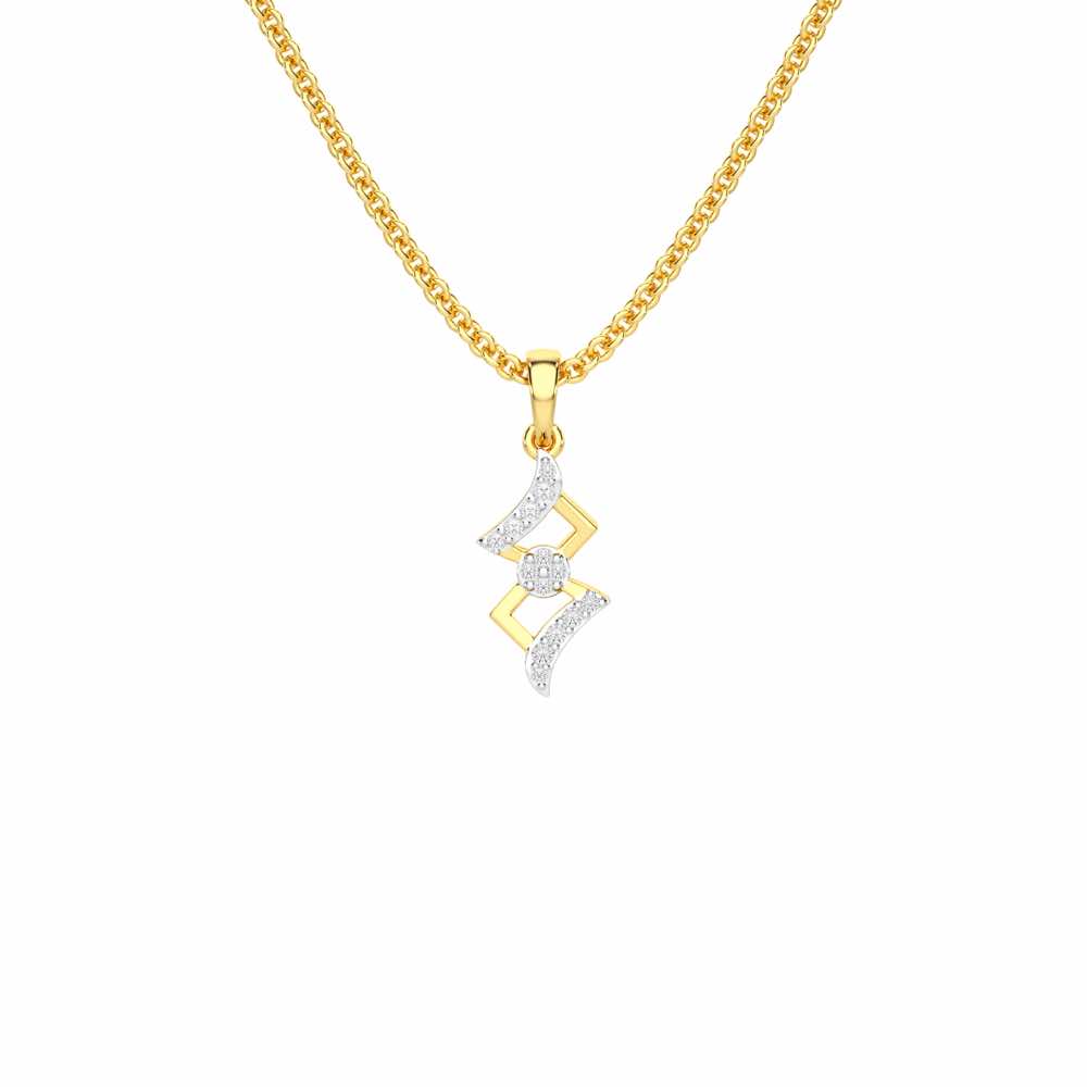 Silver Gleam Pendant - Yellow Gold - Image 1