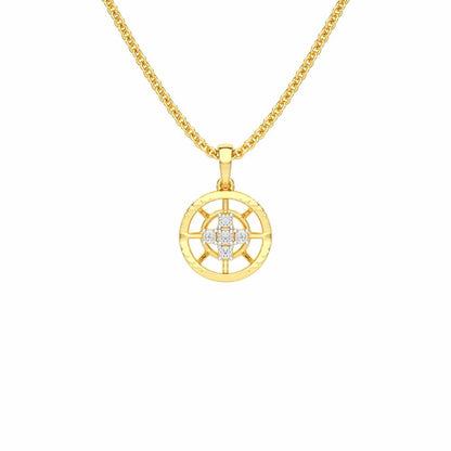 Dawn Light Silver Pendant - Yellow Gold - Image 1