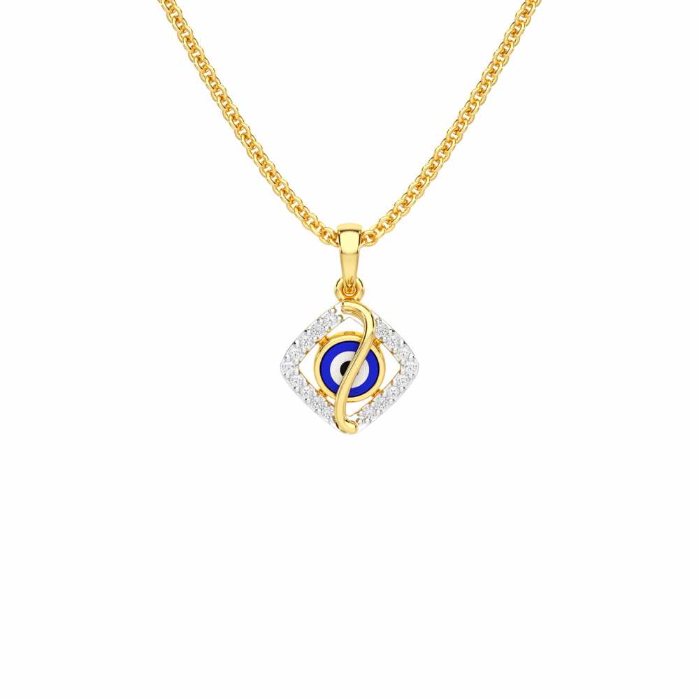 Protective Spark Silver Pendant - Yellow Gold - Image 1