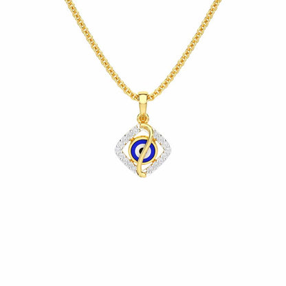 Protective Spark Silver Pendant - Yellow Gold - Image 1
